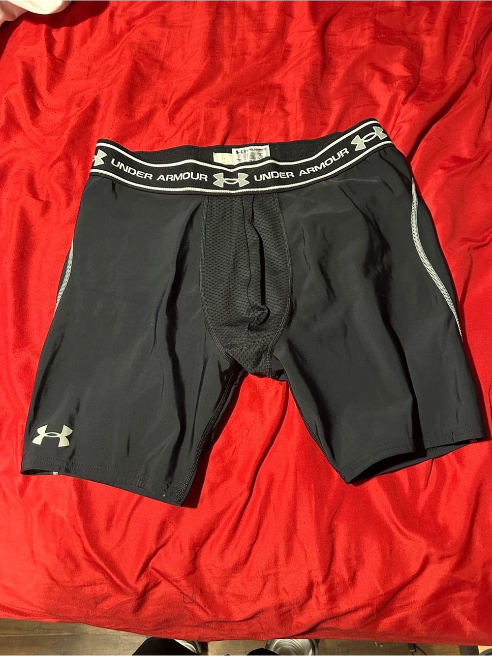 Under Armour Black Performance Boxer Briefs with Gray Trim